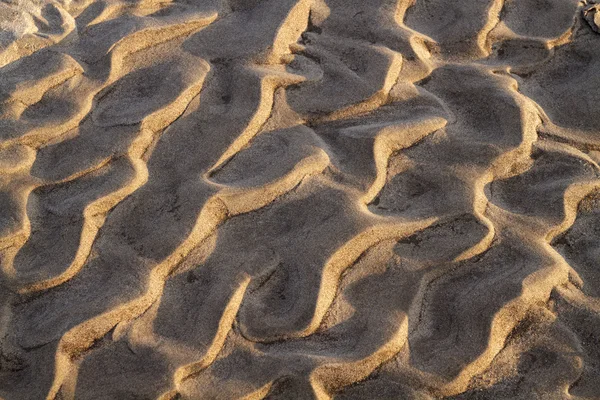 Wavy sandy texture closeup — Stock Photo, Image