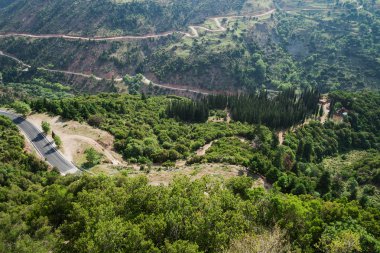 birkaç dağ yolların Üstten Görünüm
