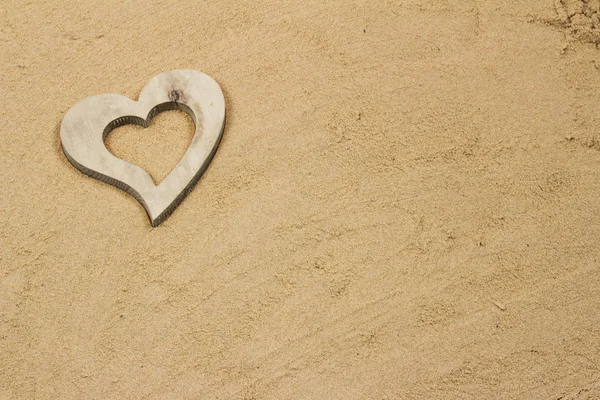 Heart in the sand. — Stock Photo, Image