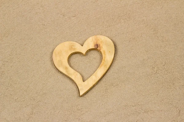 Heart in the sand. — Stock Photo, Image
