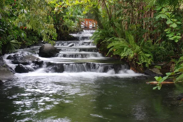 Rio Termal Las Termas Tabacon Costa Rica — Stockfoto