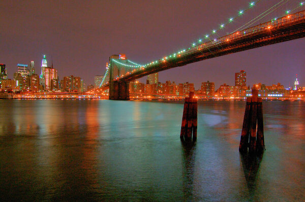 Vistas nocturnas de Manhattan, Nueva York