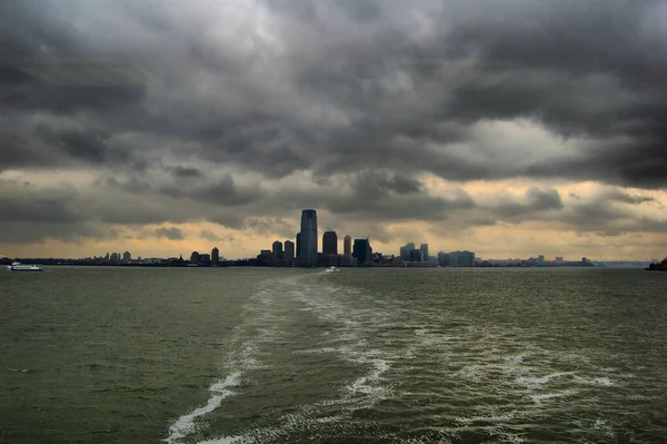 Vistas Manhattan Nueva York Desde Ferry Staten Island — Φωτογραφία Αρχείου
