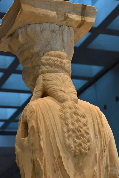 Vista Los Principales Monumentos Sitios Atenas Grecia Museo Acrópolis Estatuas — Foto de Stock