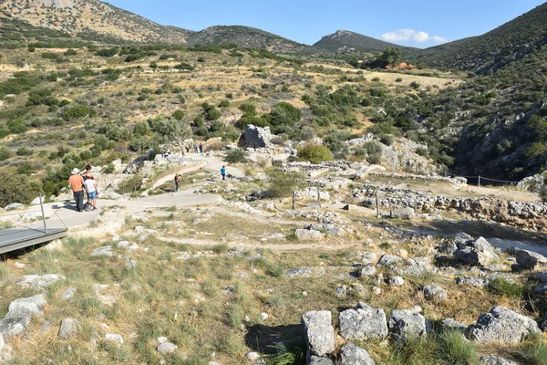 Vista Los Principales Monumentos Sitios Grecia Ruinas Micenas Μυκήνες Ciudad — Φωτογραφία Αρχείου