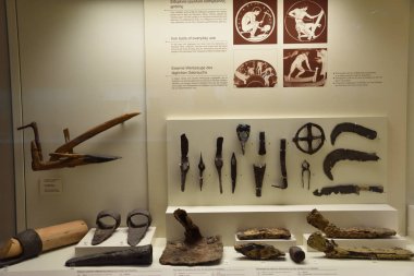 Vista de los Principales monumentos y sitios de Grecia. Olympia harabeleri. Olimpia Müzesi Arkolojisi