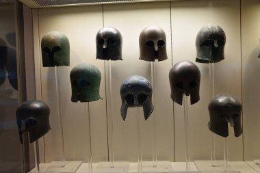 Vista de los Principales monumentos y sitios de Grecia. Olympia harabeleri. Olimpia Müzesi Arkolojisi