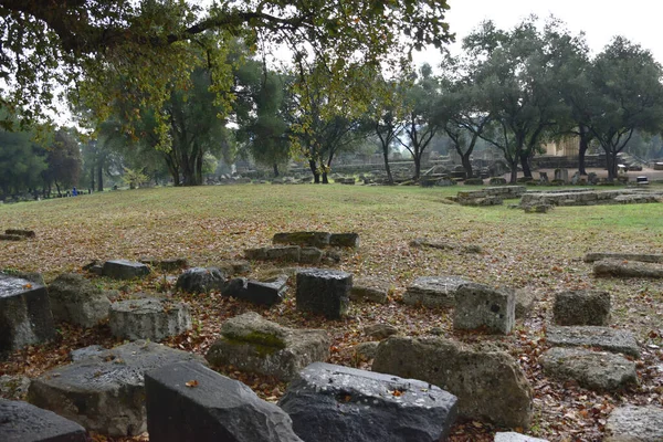 Vista Los Principales Monumentos Sitios Grecia Ruinen Von Olympia — Stockfoto