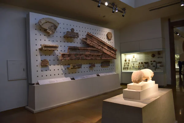 Vista Los Principales Monumentos Sitios Grecia Ruinas Olympia Museu Arqueológico — Fotografia de Stock