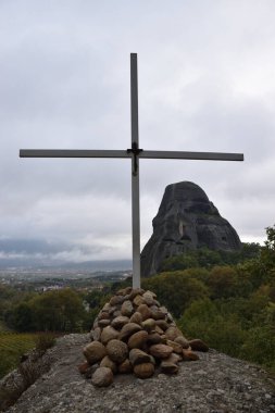 Vista de los Principales monumentos y lugares de Grecia. Meteora Manastırı.