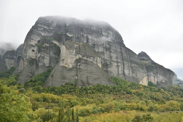 Vista Los Principales Monumentos Lugares Grecia Monasterios Meteora — Stockfoto