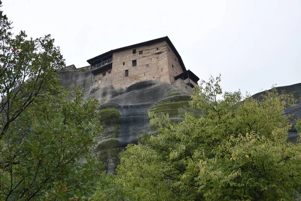 Vista Los Principales Monumentos Lugares Grecia Monasterios Meteora — Foto de Stock