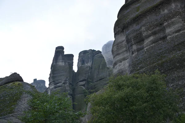 Vista Los Principales Monumentos Lugares Grecia Monasterios Meteora — Foto de Stock