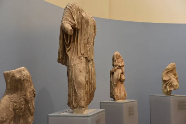 Museo Arqueologico Delfos Grecia Archaeological Museum Delphi Greece Antiguos Objetos — Stockfoto