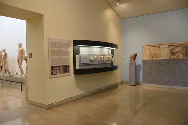 Museo Arqueologico Delfos Grecia Archaeological Museum Delphi Greece Antiguos Objetos — ストック写真