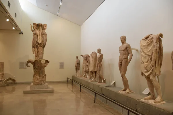 Museo Arqueologico Delfos Grecia Archaeological Museum Delphi Greece Antiguos Objetos — ストック写真