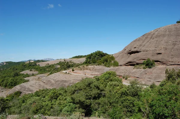 Panorama Los Montes Los Bosques Mola Catalua Catalunha Bages Barcelona — Fotografia de Stock