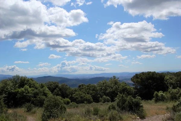 Panorama Los Montes Los Bosques Mola Catalua Catalunha Bages Barcelona — Fotografia de Stock