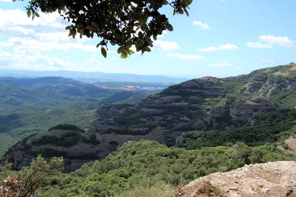 Panorama Los Montes Los Bosques Mola Catalua Catalunha Bages Barcelona — Fotografia de Stock