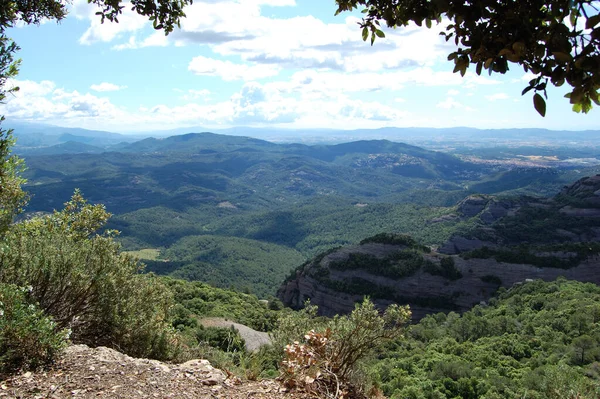 Panorama Los Montes Los Bosques Mola Catalua Catalunya Bages Barcelona — Stock Photo, Image