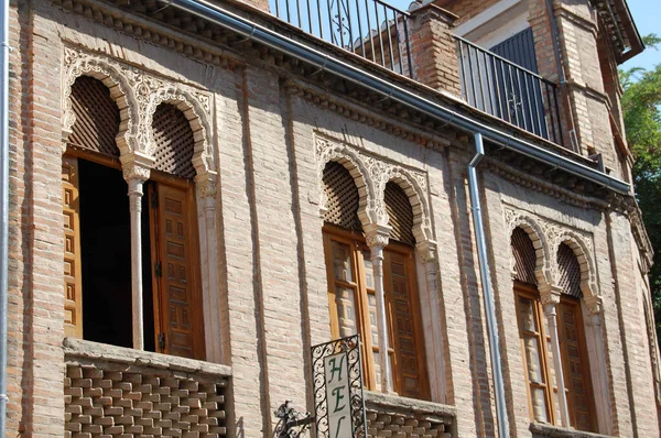 Вид Самые Красивые Улицы Исторические Здания Гранады Андалусия Испания — стоковое фото