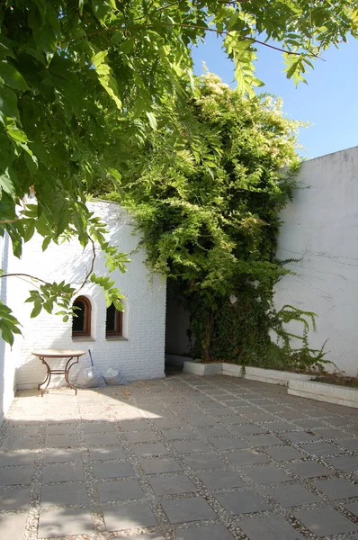 Granada 'nın en simgesel caddeleri ve tarihi binaları (Endülüs, İspanya). San Nicolas 'ın bakış açısı. 