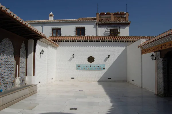 View Most Emblematic Streets Historic Buildings Granada Andalusia Spain Viewerpoint — Stock Photo, Image