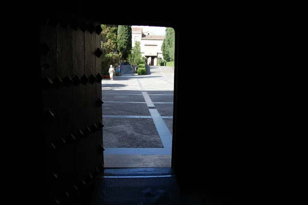 Vue Sur Les Rues Les Emblématiques Les Bâtiments Historiques Grenade — Photo