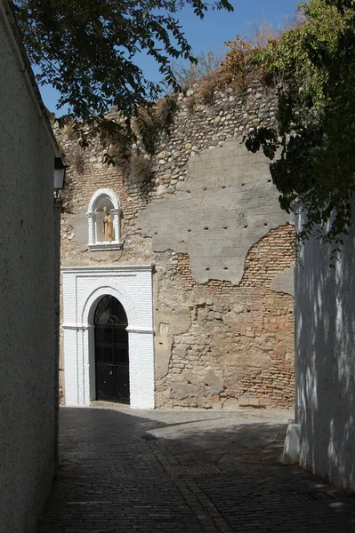 Veduta Delle Strade Degli Edifici Storici Più Emblematici Granada Andalusia — Foto Stock