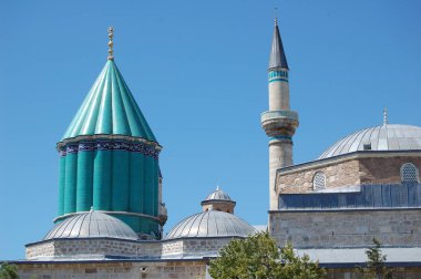 Konya (Anadolu, Türkiye). Dansçı Dervişler Derneği 'nin kurucusu Mevlana Manastırı
