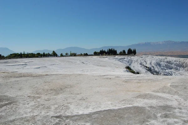 Antiguos Baños Romanos Pamukkale Turquía Junto Las Ruinas Romanas Hierápolis — Foto de Stock