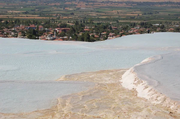 Antiguos Baños Romanos Pamukkale Turquía Junto Las Ruinas Romanas Hierápolis — Foto de Stock