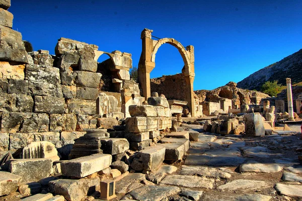 Roman Ruins Ephesus Library Celsus Turkey — Stock Photo, Image