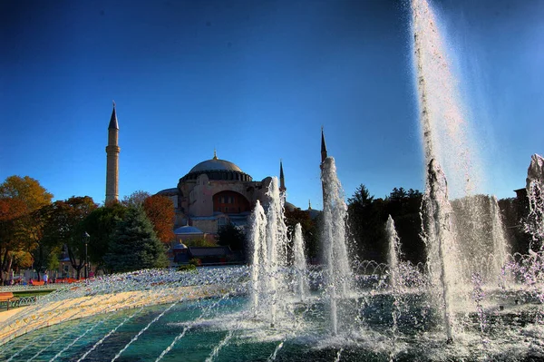 Bazylika Muzeum Meczet Santa Sophia Lub Hagia Sophia Stambuł Turcja — Zdjęcie stockowe