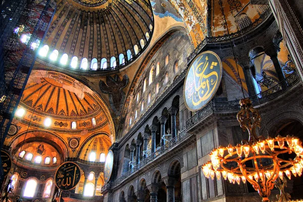 Basílica Museu Mesquita Santa Sofia Santa Sofia Istambul Turquia — Fotografia de Stock