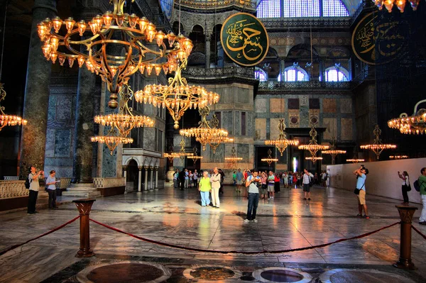 Bazylika Muzeum Meczet Santa Sophia Lub Hagia Sophia Stambuł Turcja — Zdjęcie stockowe