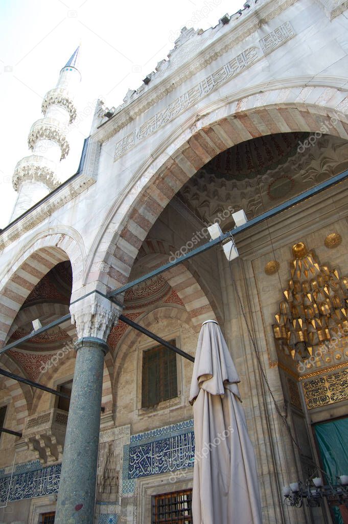 New Mosque or Yeni Camii (Istanbul, Turkey). 