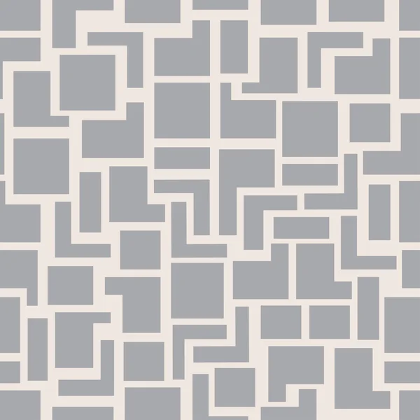 Διάνυσμα σύγχρονη άνευ ραφής γεωμετρία μοτίβο τετράγωνα, γκρίζα αφηρημένη γεωμετρικό υπόβαθρο, μονόχρωμη ρετρό υφή, hipster σχέδιο μόδας — Διανυσματικό Αρχείο