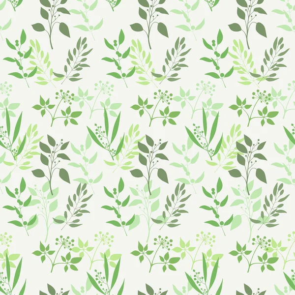 Seamless green plant background — Stock Vector