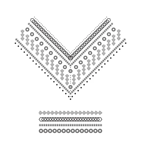 Etnikai pattern szett — Stock Vector