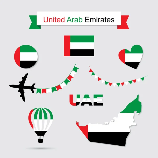 Förenade Arabemiraten symboler. — Stock vektor