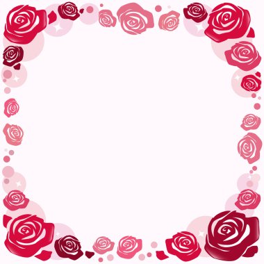 Gül ile çerçeve