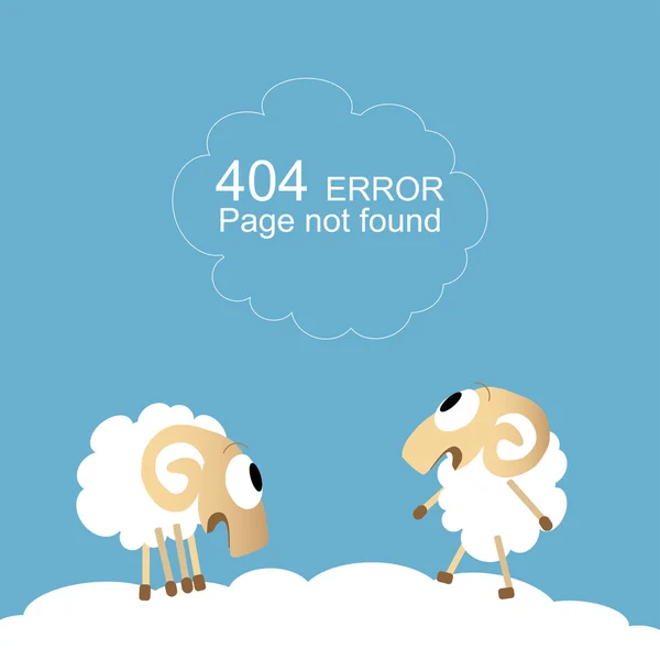 Page not found, 404 error. — Stock Vector