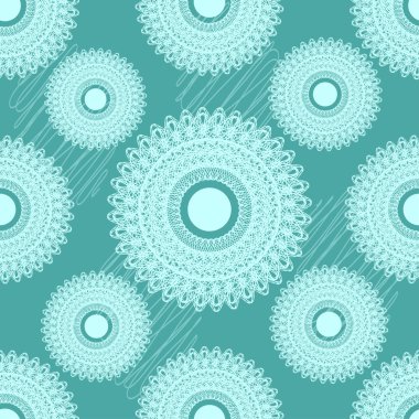 yuvarlak süsleme ile Seamless Modeli