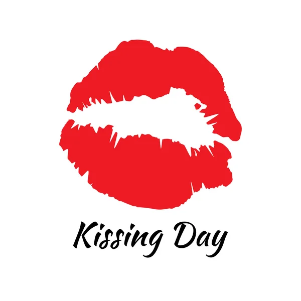 Öpücük günü — Stok Vektör