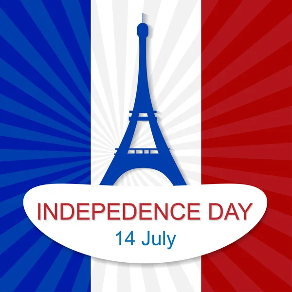 14th July Bastille Day — Stock Vector