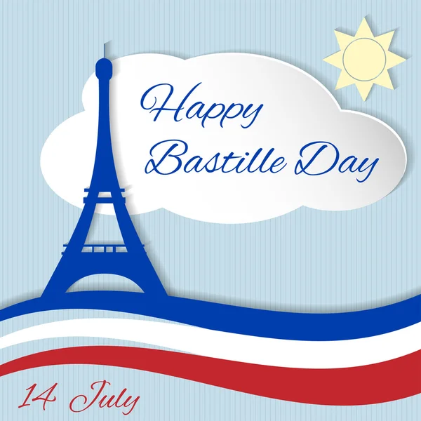 14 juillet jour de la Bastille — Image vectorielle