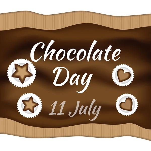 Jour chocolat. — Image vectorielle