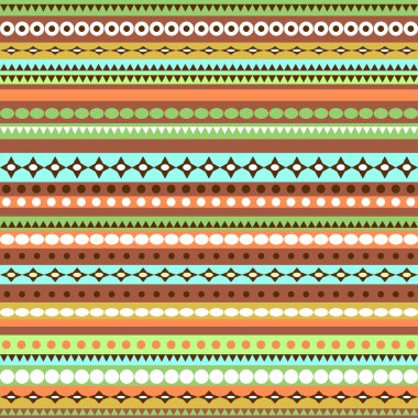 Renkli etnik Dikişsiz desen tasarım