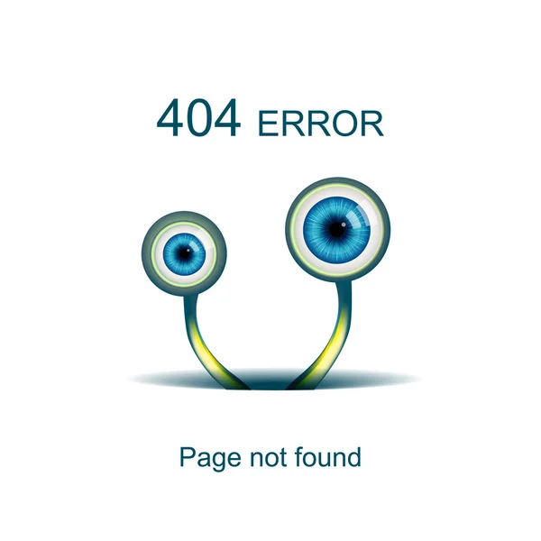 Sidan kunde inte hittas, 404-fel. — Stock vektor